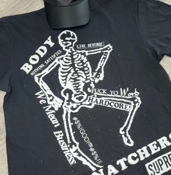 SNATCHERS S SS23 BODY L Skull M White and Black Back Print TEE XL 0913
